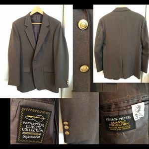 Dark brown blazer / sport / suit jacket 40 short